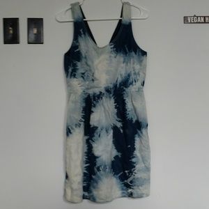 Denim tie-dye dress